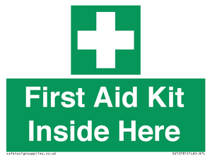 First Aid Kit Inside Here